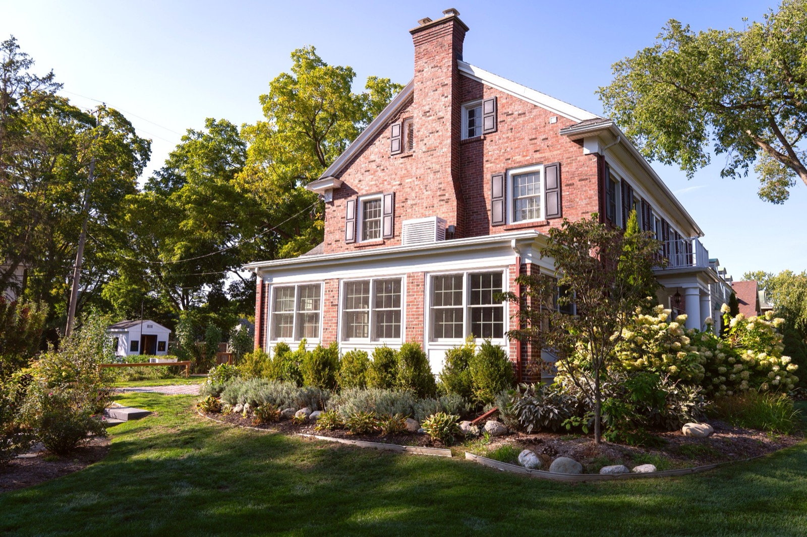 Historic brick home with office addition in East Grand Rapids