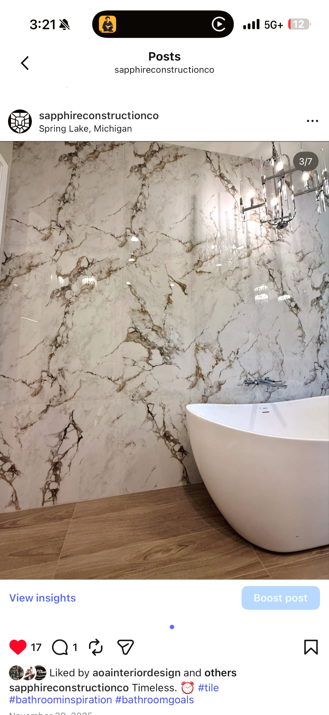 Herringbone tile installation detail — craftsmanship showcase